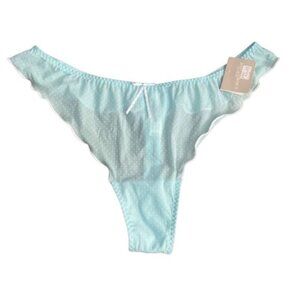 New Marie Jo L'Aventure Panty Thong Blue XXL